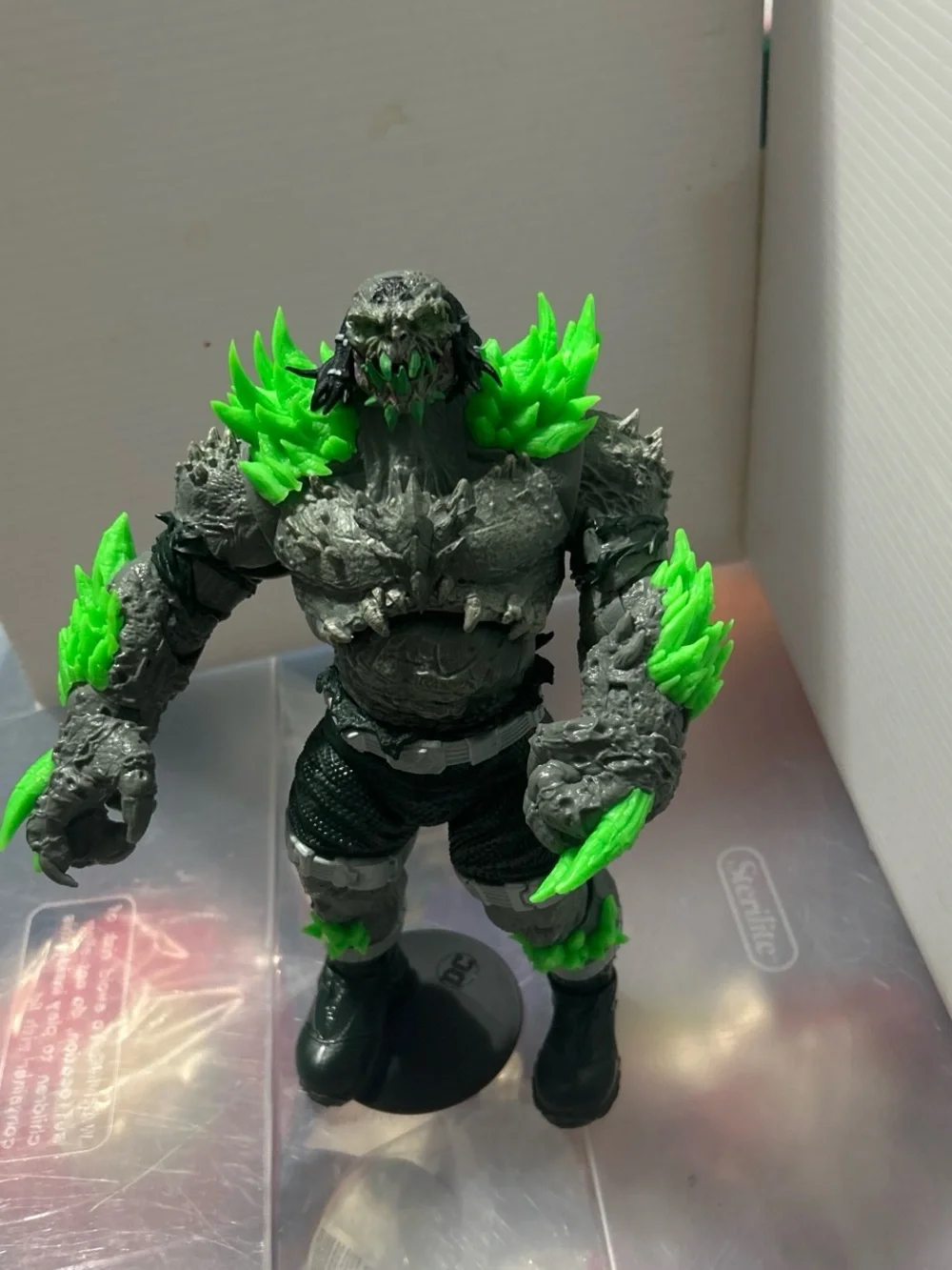 Gray and Neon Green Monster Action Figure - Kids Toys
